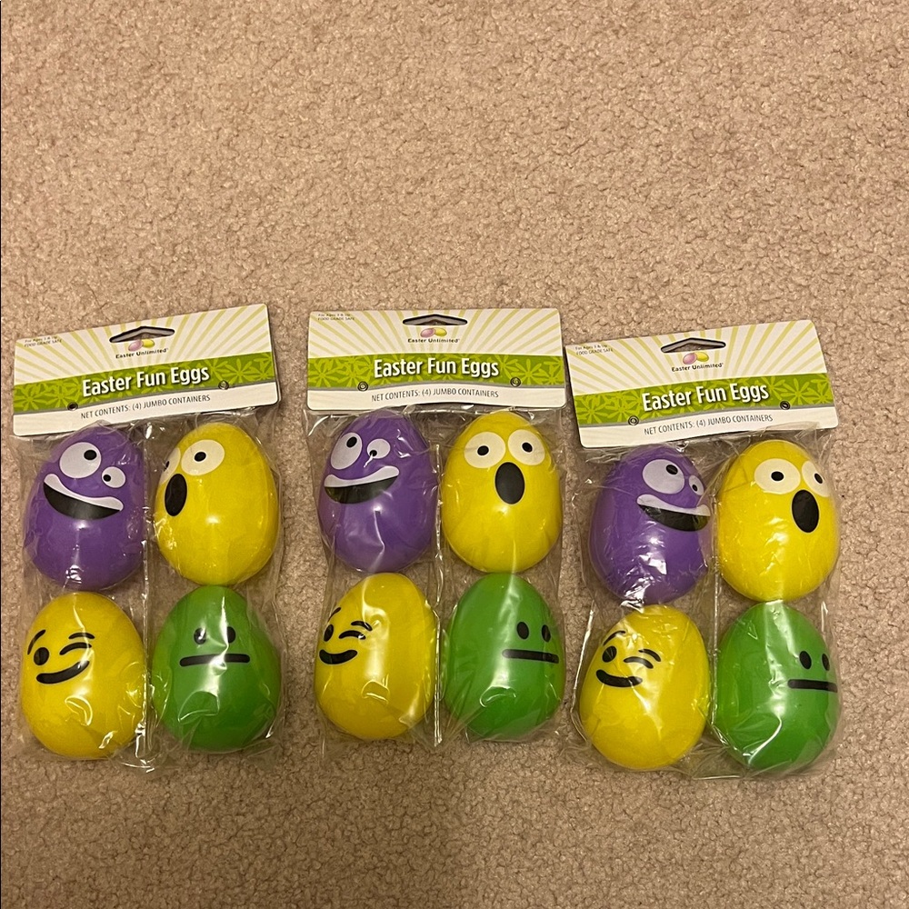 Target Easter Fun Eggs - Yellow, Purple, Green
